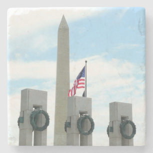 Porta-copo De Pedra Monumento a Washington e Memorial da II Guerra Mun