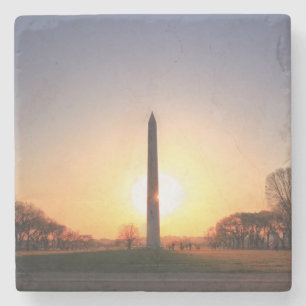 Porta-copo De Pedra Monumento a Washington no Sunset