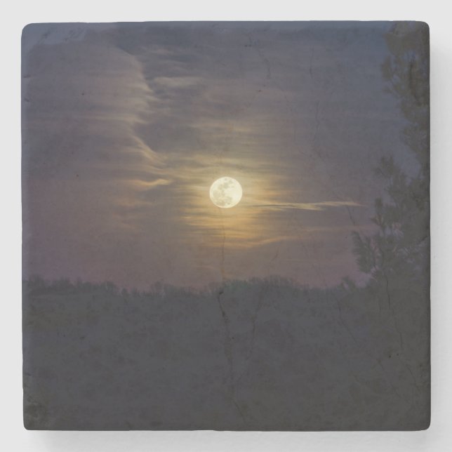 Porta-copo De Pedra Moon Silhouette (Frente)