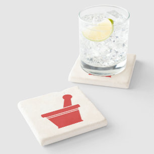 Porta-copo De Pedra Mortar e Pestle