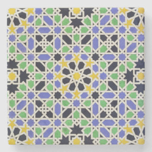 Porta-copo De Pedra Mosaico nos dado da porta no salão dos dois