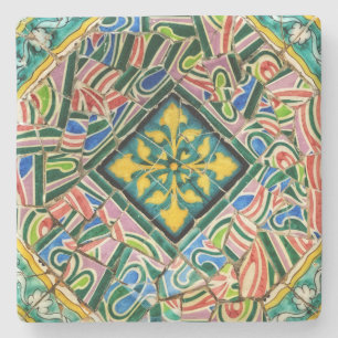 Porta-copo De Pedra Mosaicos de Park Guell