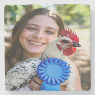 Porta-copo De Pedra Mostrar Foto de Aves de Criação Personalizar