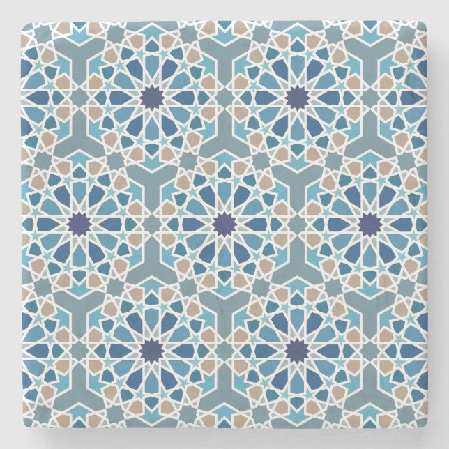 Porta-copo De Pedra Motif de carreaux marocains (Frente)