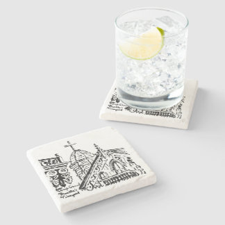 Porta-copo De Pedra Motivo de Acampamento por Babbie - Martha's Vineya