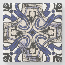 Motivo de Azulejo Mediterrâneo Ornamentado