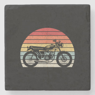 Porta-copo De Pedra Motocicleta Vintage Retro
