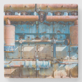 Porta-copo De Pedra Motor a diesel imperial do Atlas antigo e enferruj