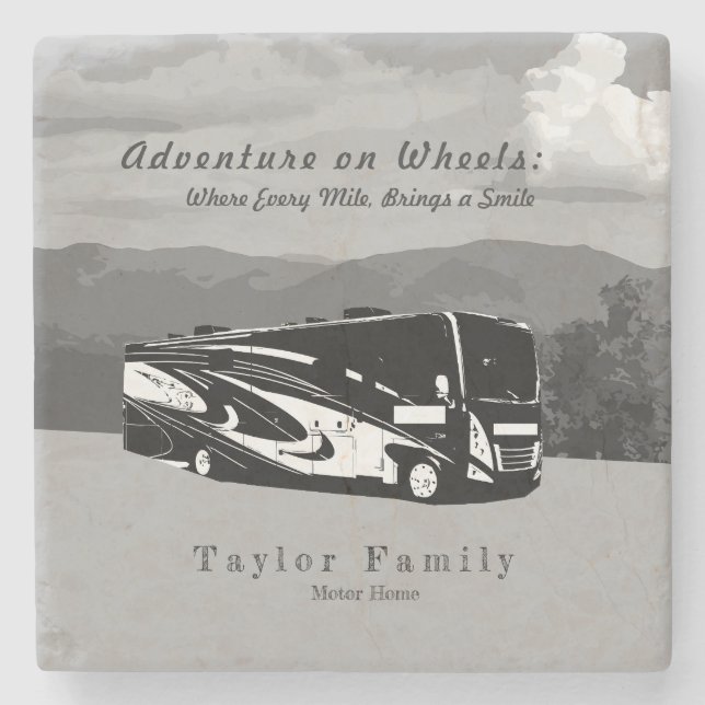 Porta-copo De Pedra Motorhome RV Camper (Frente)