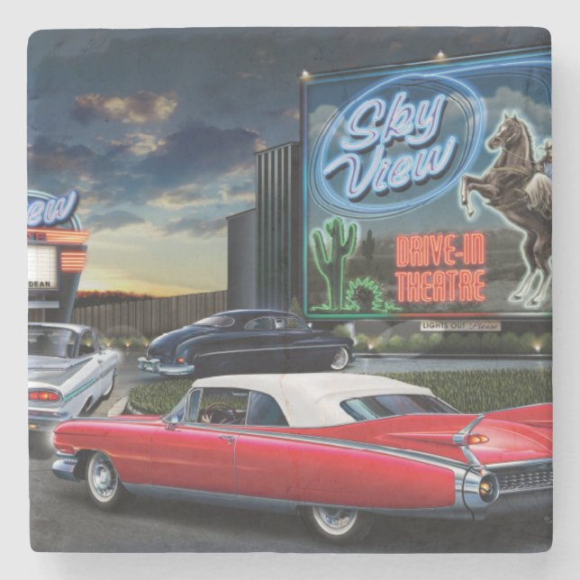 Porta-copo De Pedra Movimentação de Skyview dentro (Frente)