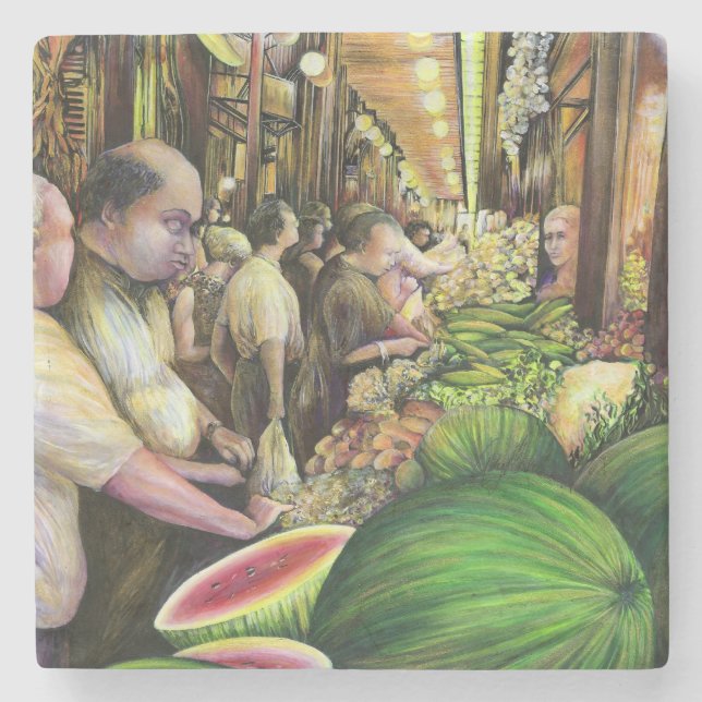 Porta-copo De Pedra Muitos Homens, Muitos Melões, Budapeste (Frente)