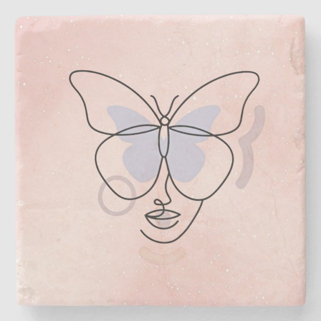 Porta-copo De Pedra Mulher (Frente)