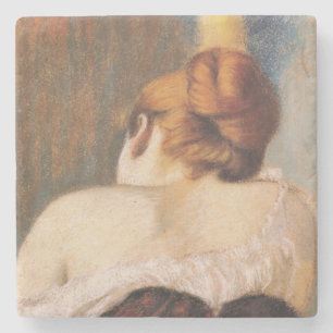 Porta-copo De Pedra Mulher em um Corset (por Federico Zandomeneghi)