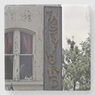 Porta-copo De Pedra Mundo saboroso, porta copos de mármore de Atenas,