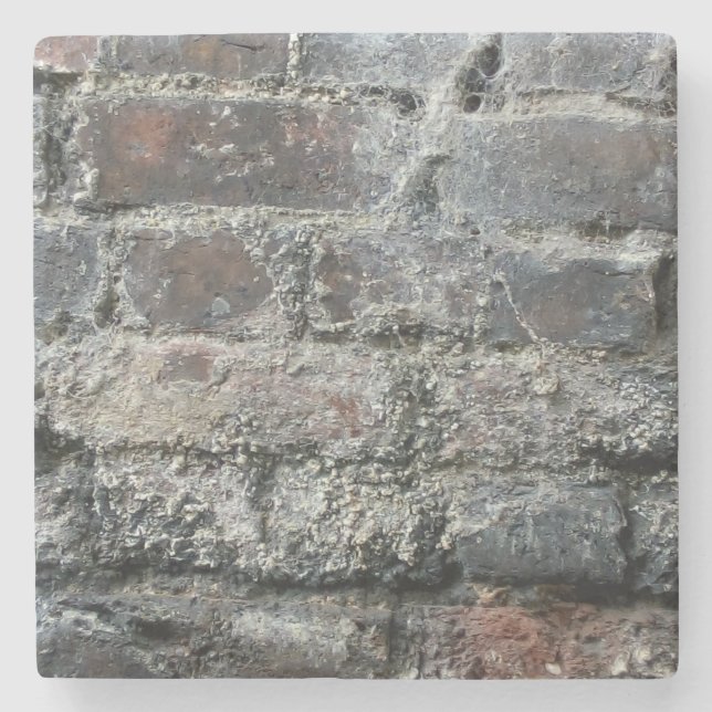 Porta-copo De Pedra Muro de tijolos (Frente)