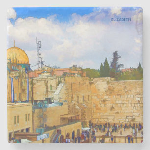 Porta-copo De Pedra Muro Ocidental em Jerusalém (Muro de Tristeza)