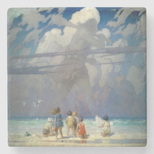 Porta-copo De Pedra N.C. Wyeth O Gigante 1923 Ilustração Vintage