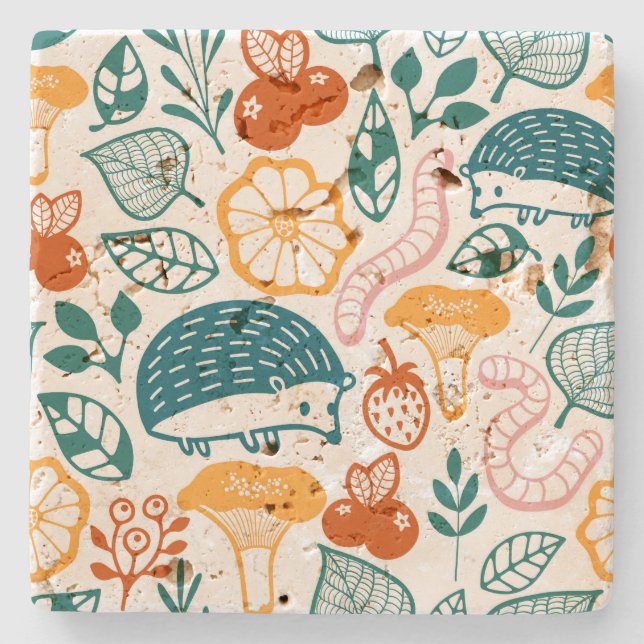 Porta-copo De Pedra Na floresta (Frente)