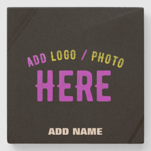 PORTA-COPO DE PEDRA NA MODA MODERNO PERSONALIZÁVEL NEGRO VERIFICADO CO