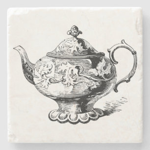 Porta-copo De Pedra Na moda Vintage Teapot