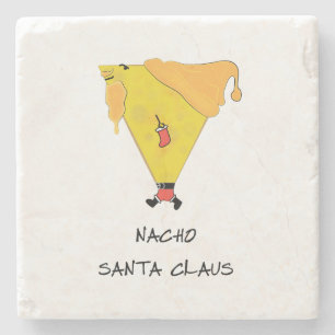 Porta-copo De Pedra Nacho Papai Noel