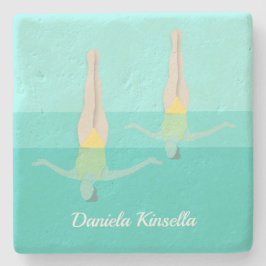 Porta-copo De Pedra Nadação Artística