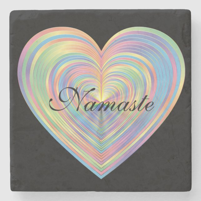 Porta-copo De Pedra Namaste (Frente)