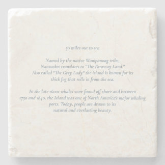 Porta-copo De Pedra Nantucket 30 milhas para fora para Porta copos do