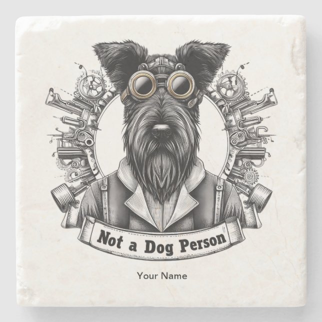 Porta-copo De Pedra Não é um Cachorro 02 (Frente)