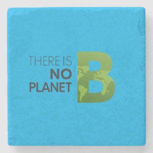 Porta-copo De Pedra Não há planeta B - Tipografia da Terra Verde
