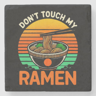 Porta-copo De Pedra Não Toque Amante de Ramen