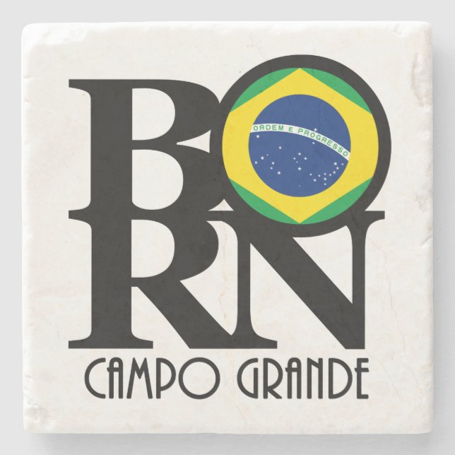 Porta-copo De Pedra NASCER Campo Grande (Frente)