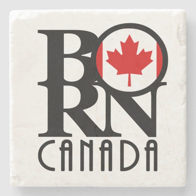 Porta-copo De Pedra NASCER Canadá (Frente)