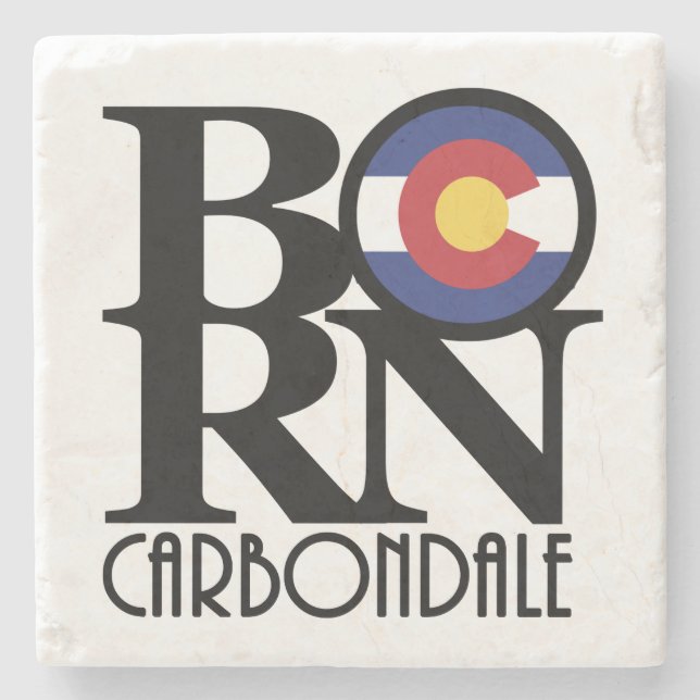 Porta-copo De Pedra NASCER Carbondale Colroado (Frente)