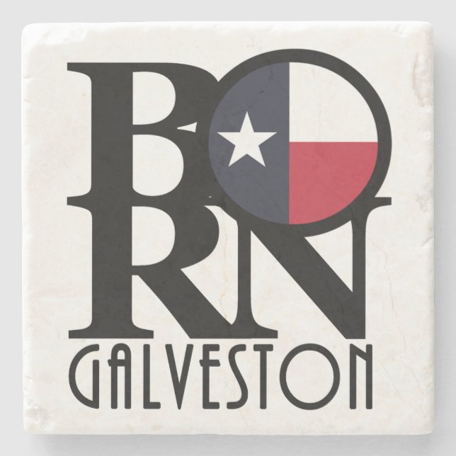 Porta-copo De Pedra NASCER Galveston (Frente)