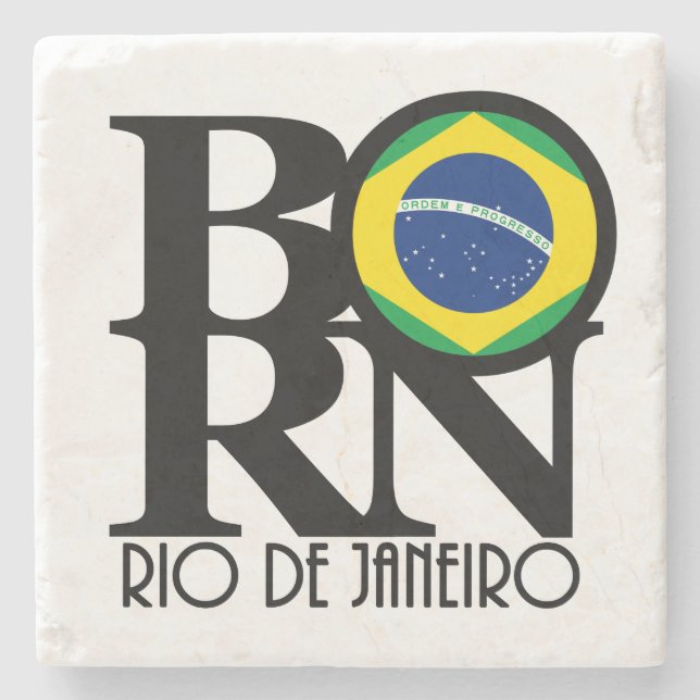 Porta-copo De Pedra NASCER Rio De (Frente)