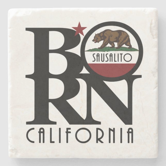 Porta-copo De Pedra NASCER Sausalito Califórnia (Frente)