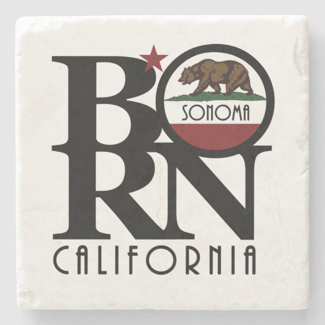 Porta-copo De Pedra NASCER Sonoma California (Frente)