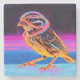 Porta-copo De Pedra Neon Sparrow com Acentos Brilhantes