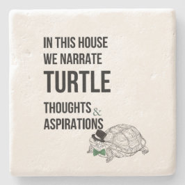 Porta-copo De Pedra NESTE HEMICICLO, citação dos amantes da TURTLE