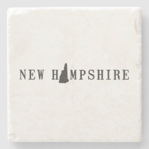 Porta-copo De Pedra New Hampshire Name State Shaple - Letra Word Art