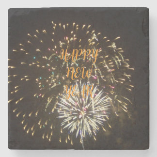 Porta-copo De Pedra New Year Eve Party Decoration - Fireworks Coaster