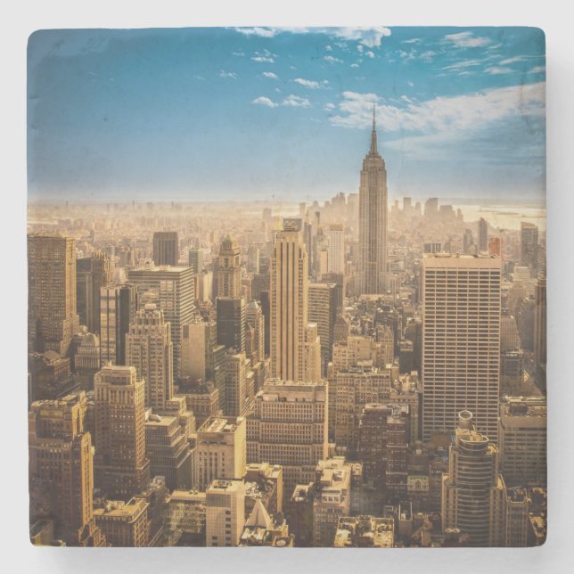 Porta-copo De Pedra New York (Frente)