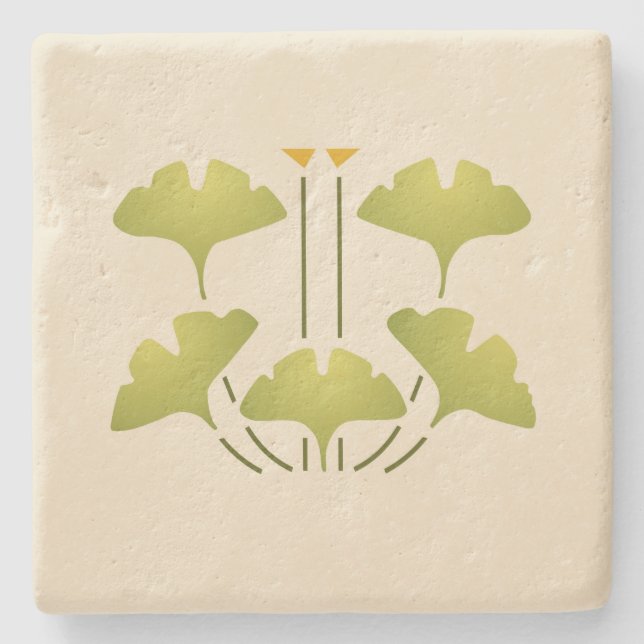 Porta-copo De Pedra "Nogueira-do-Japão adoptiva " de Helen (Frente)