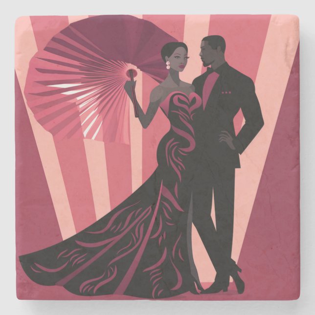 PORTA-COPO DE PEDRA NOIR ELEGANCE-RED #1 (Frente)