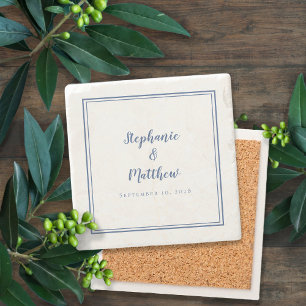 Porta-copo De Pedra Noiva & Noivo de Casamento Elegante Personalizado 