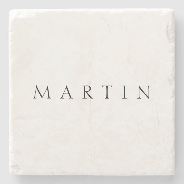 Porta-copo De Pedra Nome Clássico (ou palavra) (Frente)