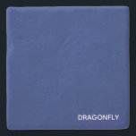 Porta-copo De Pedra Nome da cor azul do Dragonfly<br><div class="desc">Nome da cor azul do Dragonfly</div>