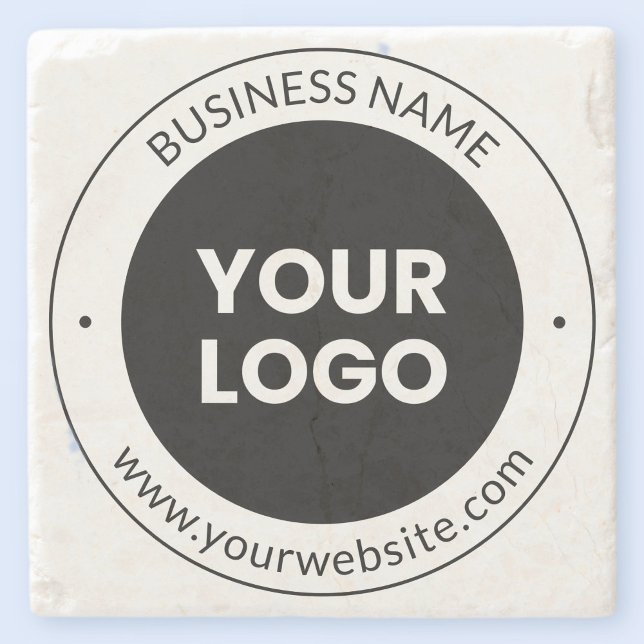 Porta-copo De Pedra Nome da empresa e site ou slogan, Obrigado Etc. (Criador carregado)