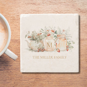 Porta-copo De Pedra Nome da Família Botânica Floral da Floresta Monogr